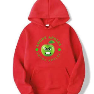 anger apple red hoodie